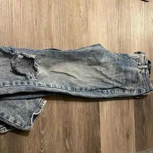 Lucky brand high waist jeans with distressed look